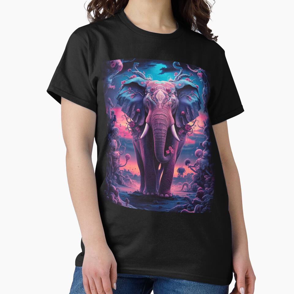 Elephant Portrait. Fantasy elephant, Elephant painting, wild elephant, vintage elephant, Hieronymus Bosch style by ElephantVibes
