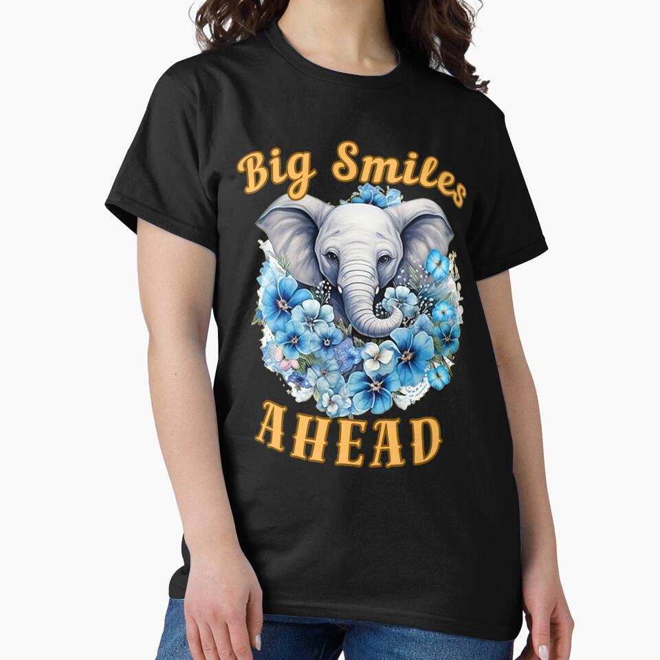 Big Smiles Ahead. funny elephant by ElephantVibes
