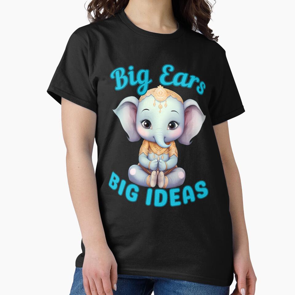 Big Ears, Big Ideas. adorable elephant by ElephantVibes