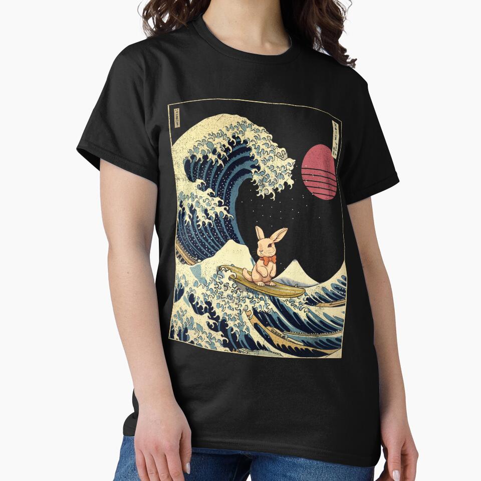 Rabbit Kanagawa Japanese Surfing Wave by rafaeltto