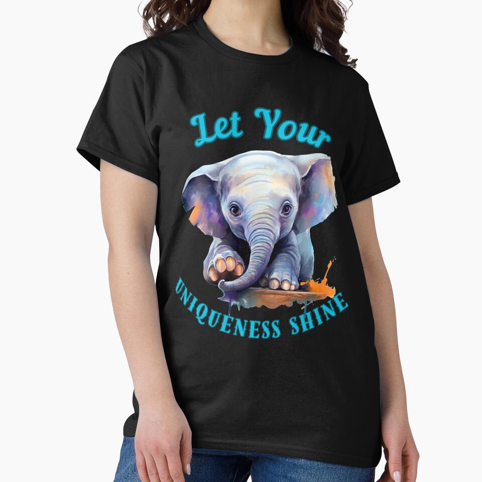 Let Your Uniqueness Shine. funny elephant by ElephantVibes