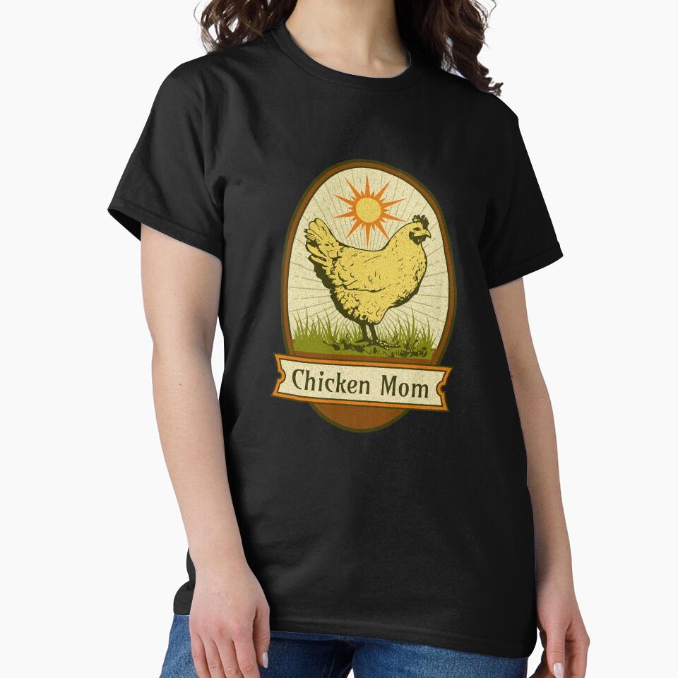 Vintage Chicken Mom Cute Hen by Zurickdesigns