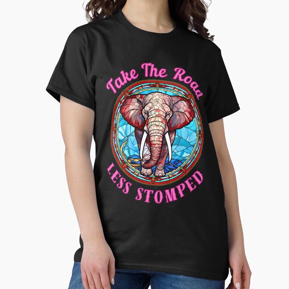 Take The Road Less Stomped. elephant quote by ElephantVibes