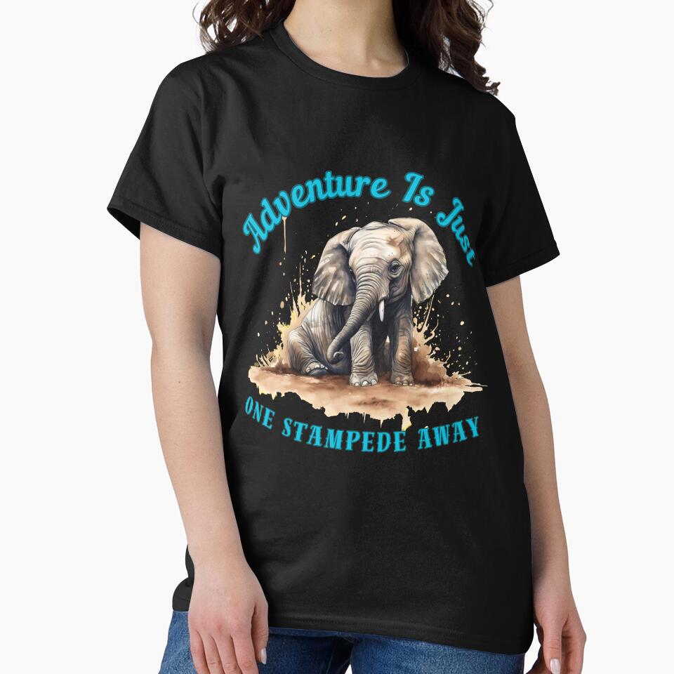 Adventure Is Just One Stampede Away. adorable elephant by ElephantVibes