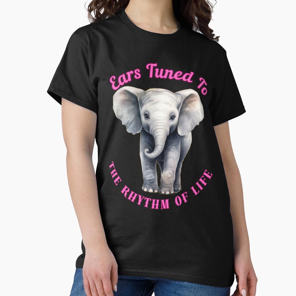 Ears Tuned To The Rhythm Of Life. elephant saying by ElephantVibes