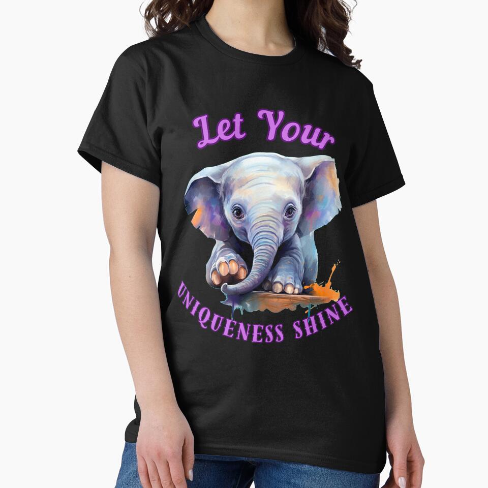 Let Your Uniqueness Shine. elephant face by ElephantVibes