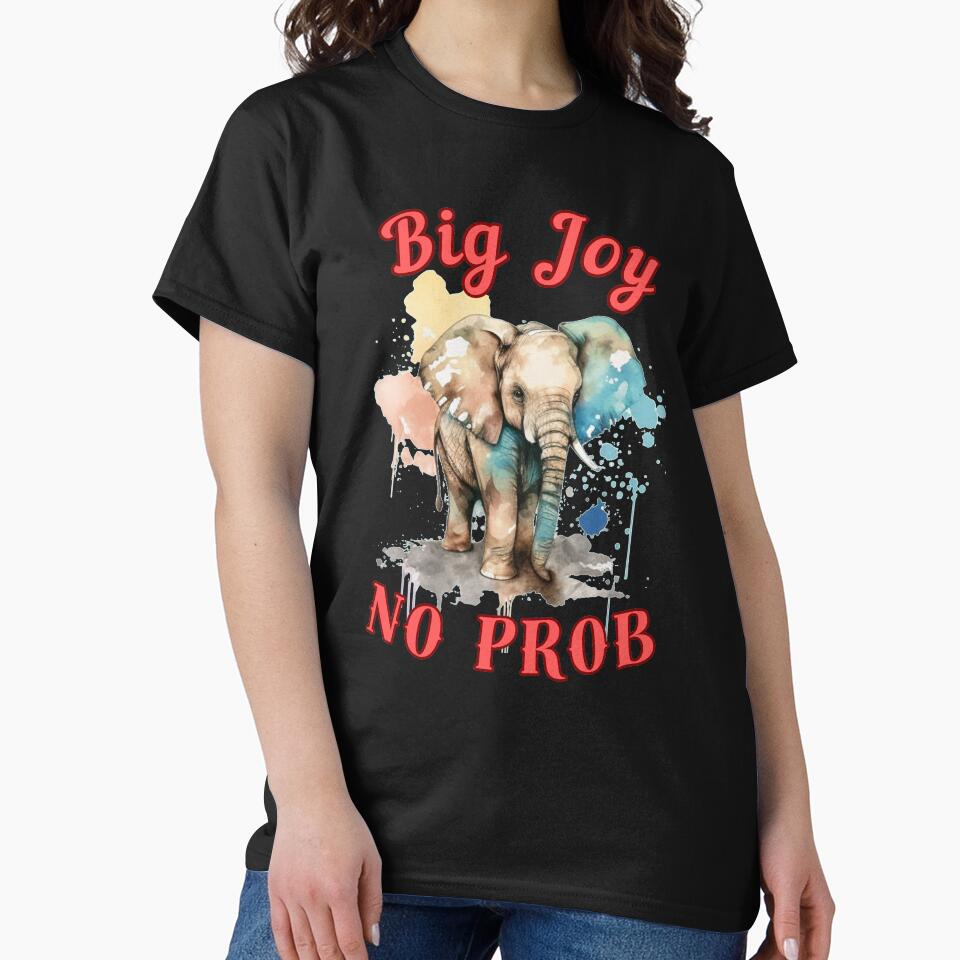 Big Joy, No Prob. colorful elephant by ElephantVibes