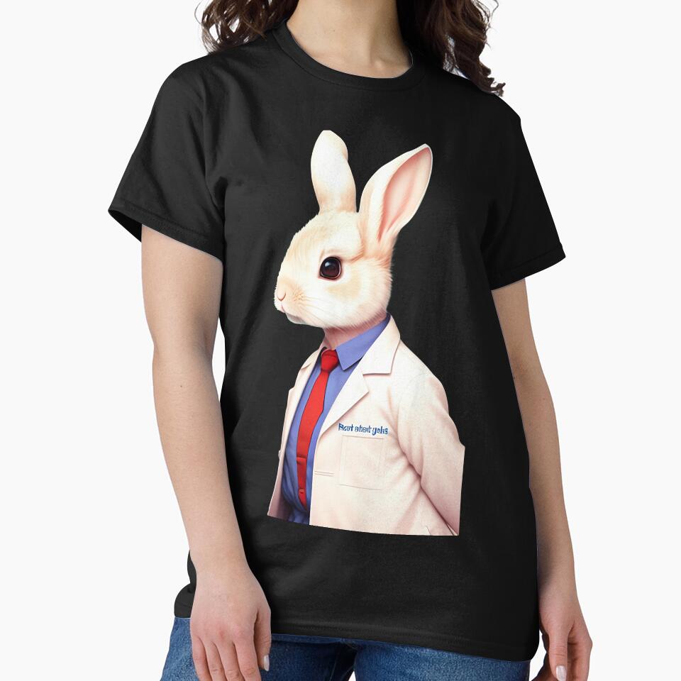 Cute baby doctor rabbit illustration 13 by vishalraifx