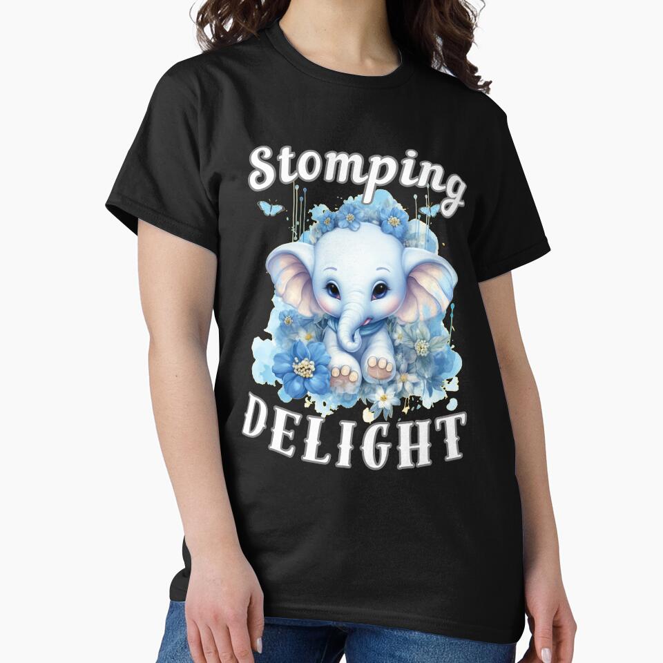 Stomping Delight. watercolor elephant by ElephantVibes