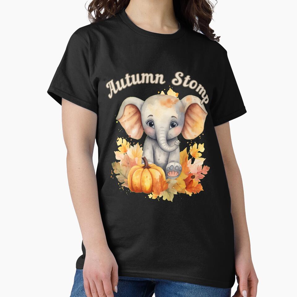Autumn Stomp. elephant portrait by ElephantVibes