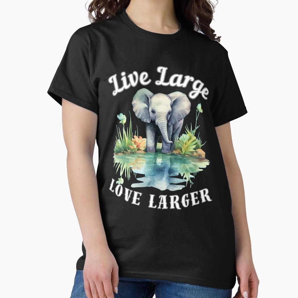 Live Large, Love Larger. surreal elephant by ElephantVibes
