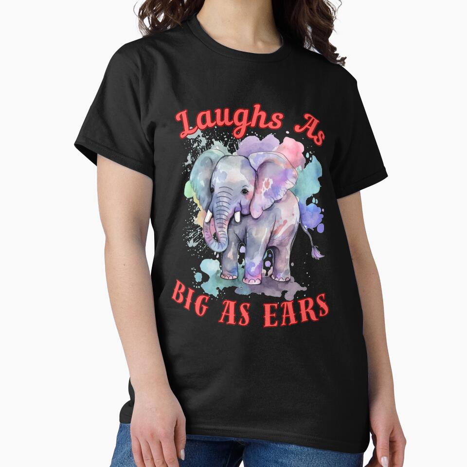 Laughs As Big As Ears. happy elephant by ElephantVibes
