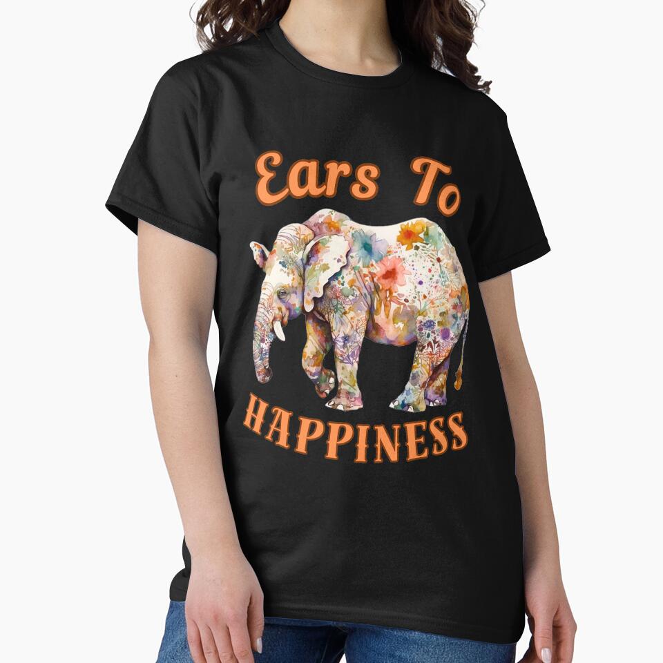 Ears To Happiness. elephant portrait by ElephantVibes