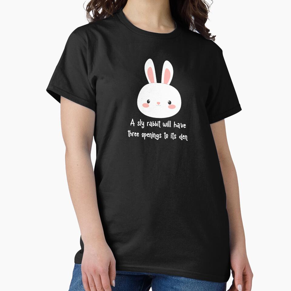 A sly rabbit will have three openings to its den, Awesome gift for rabbit lovers! by abdelhak2005