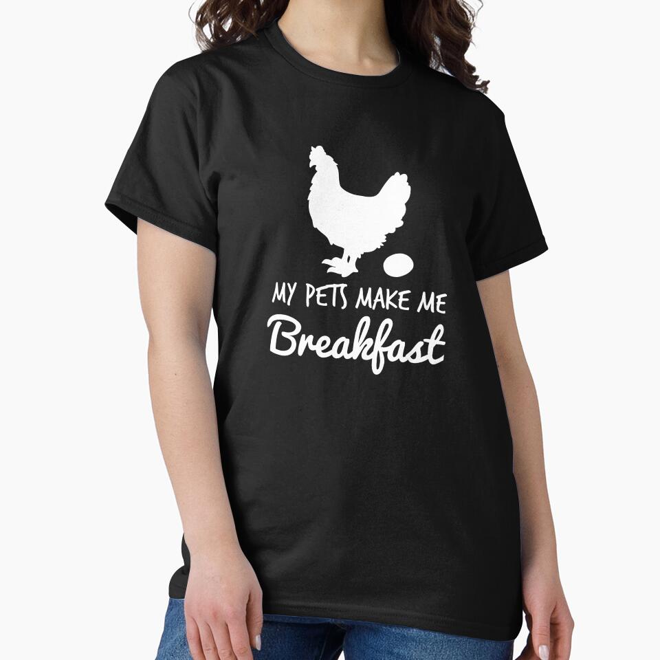 Breakfast Chicken Farmer Farming Birthday Gift by haselshirt