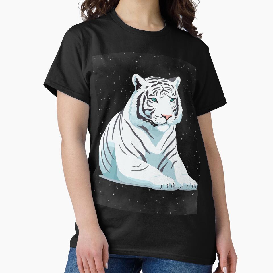 TIGER GRAPHIC SNOW CAT DESIGN by OnlineTshirtMan
