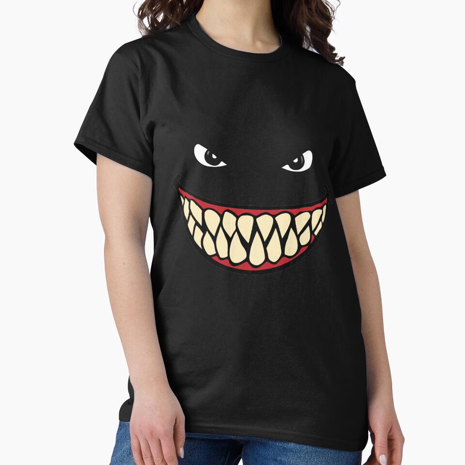Shark Smile Shark Bite Attack Smiling Shark Shark Art Print Shark Lover Gift by TeesByDesign
