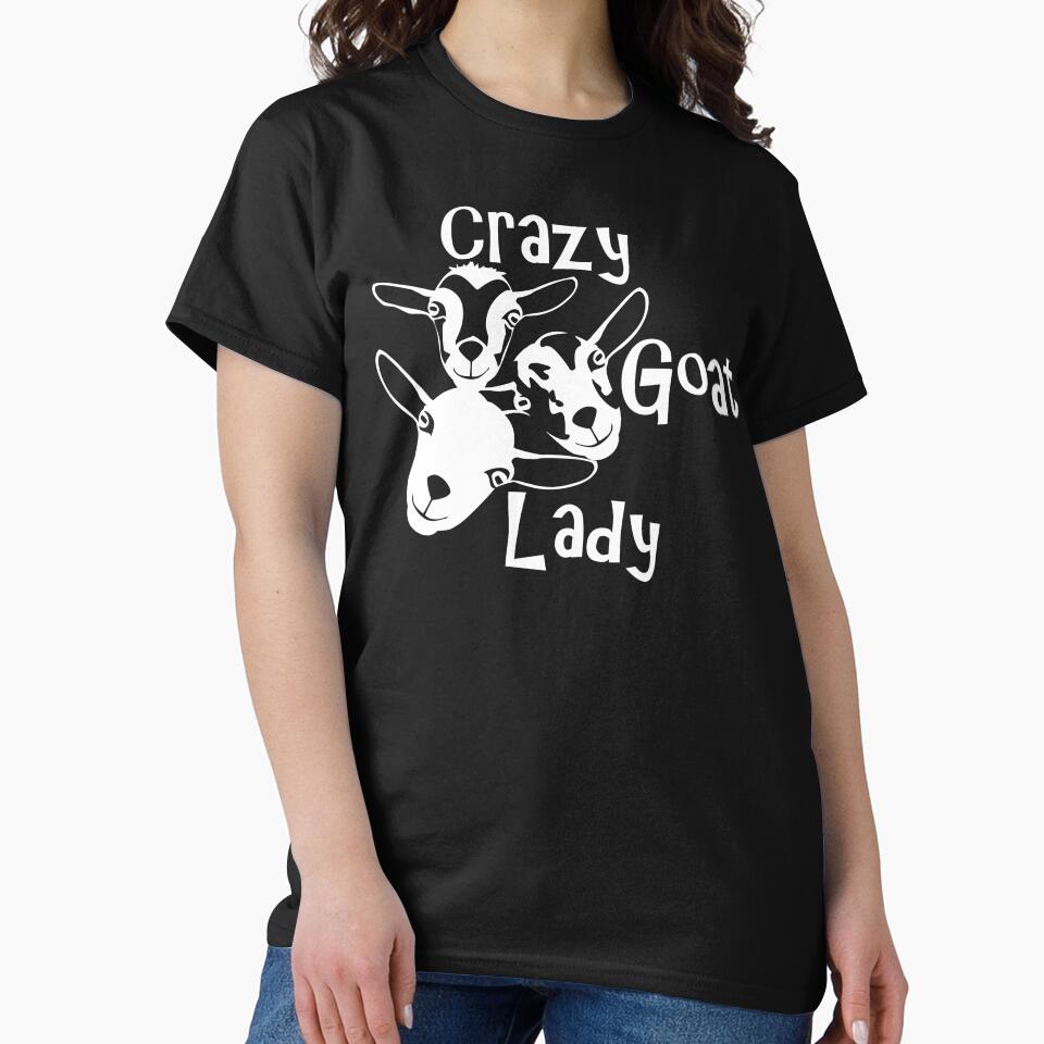 Crazy Goat Lady  | NickerStickers® on Redbubble by NickerStickers