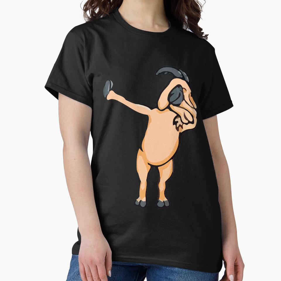 Dabbing Goat Dancing Goat Cute Goat Art Print Funny Goat Lover Gift by TeesByDesign