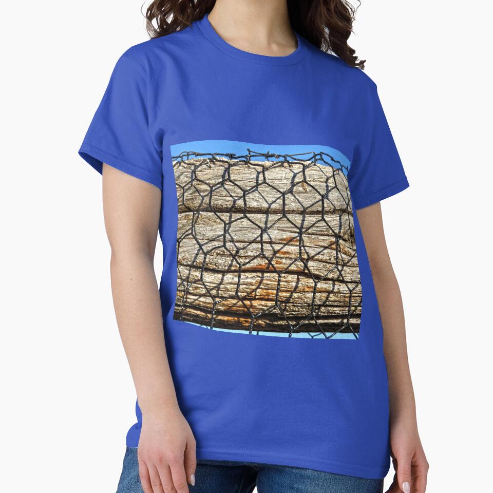 chicken wire and old wood by Stephanie  Skeem