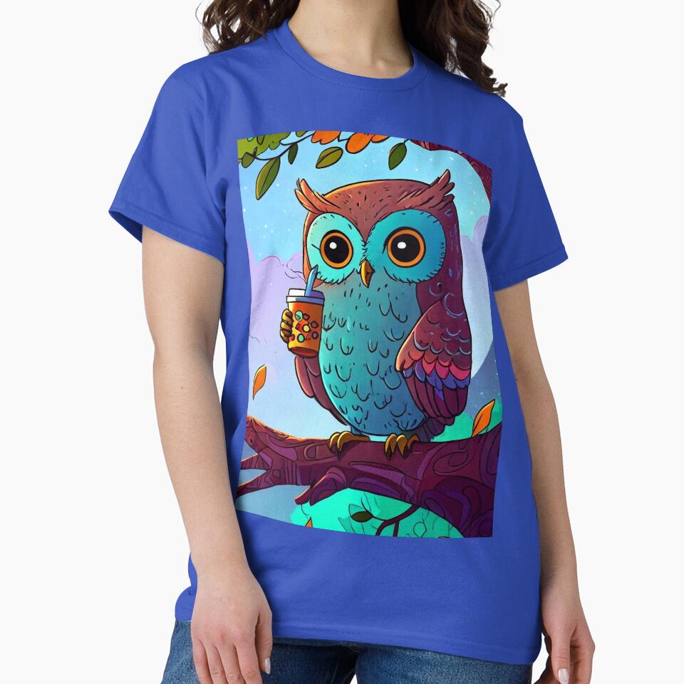 Owl on Branch by M-Y-A-R-T-