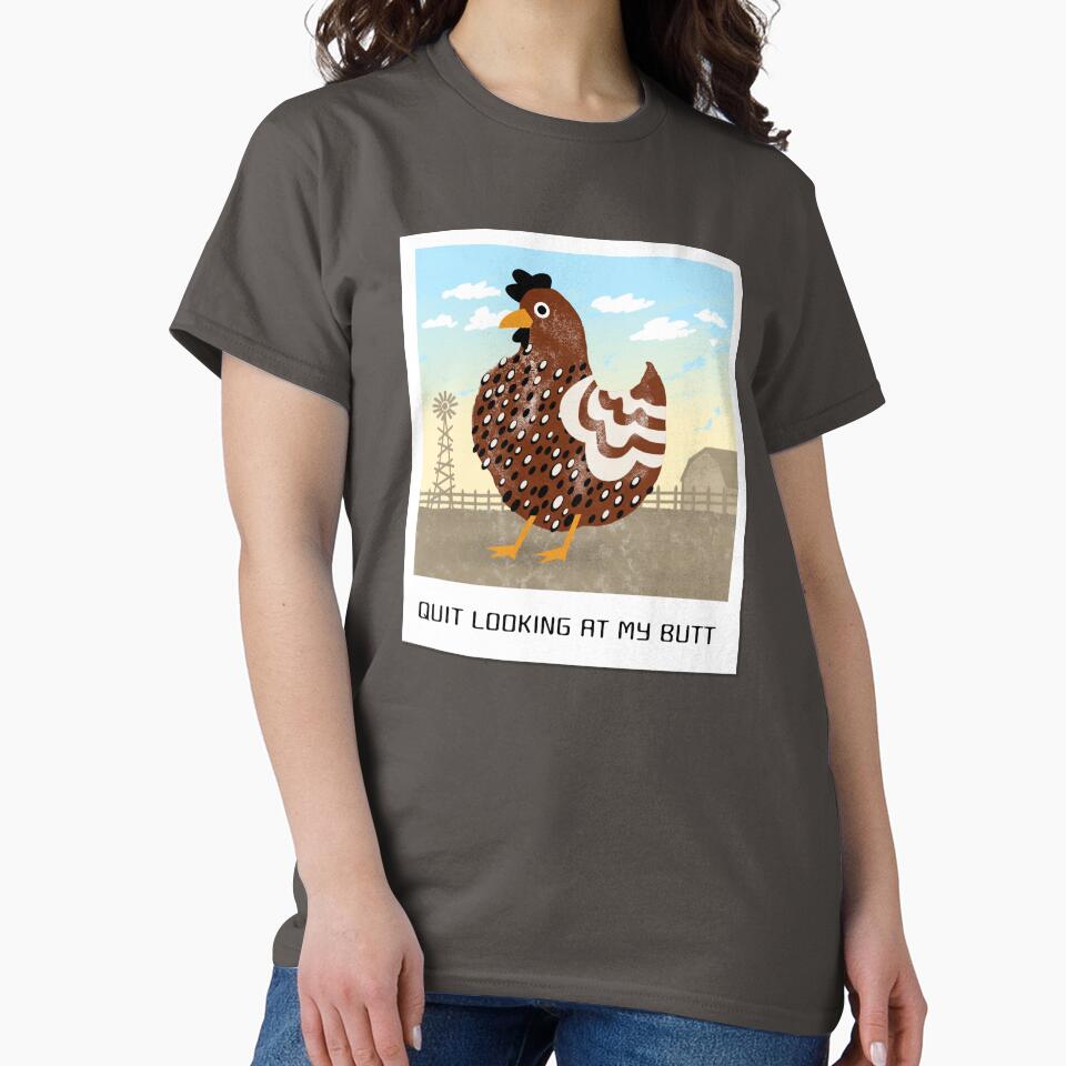 Chicken Butt Shirt by SilverMapleTees