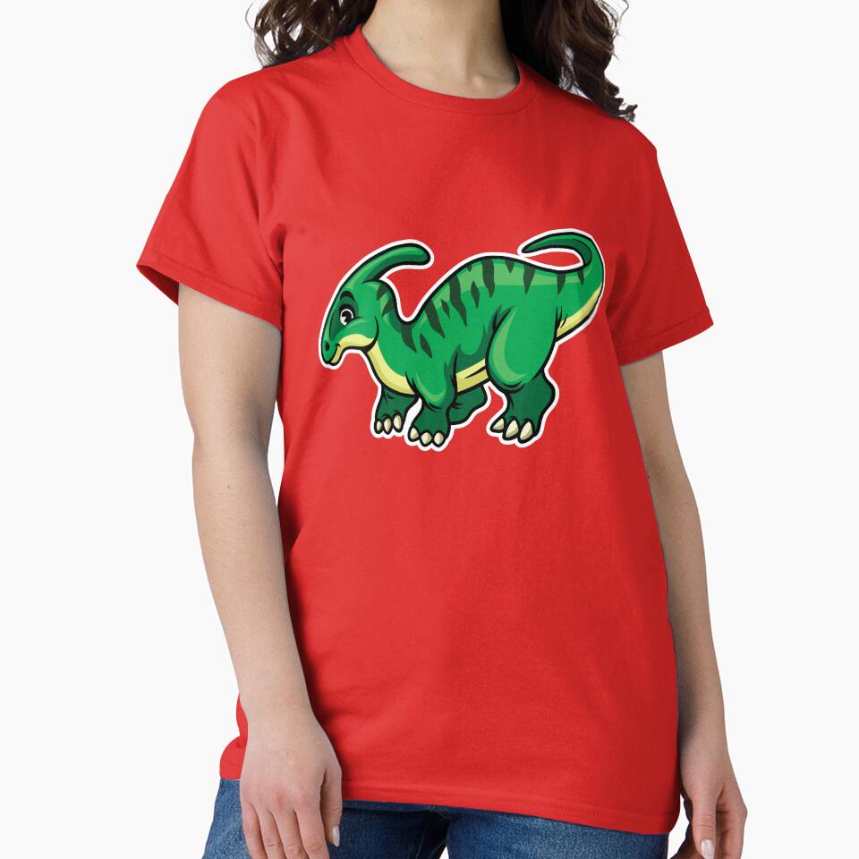 Cute Parasaurus Happy Dinosaur by PosterpartyCo
