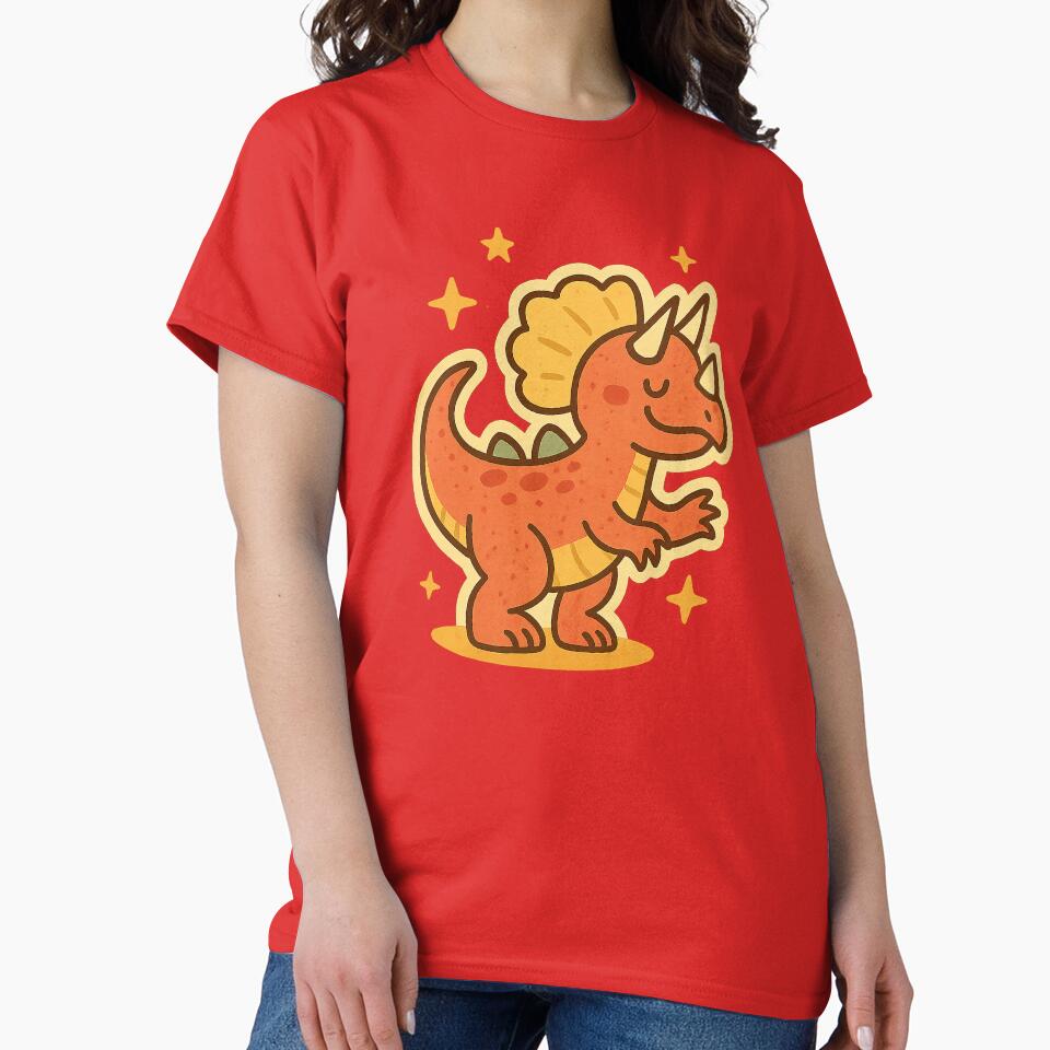 Triceratops Guardian – Retro Dinosaur Sticker for Kids, Parents & Vintage Collectors by Meta Mirage