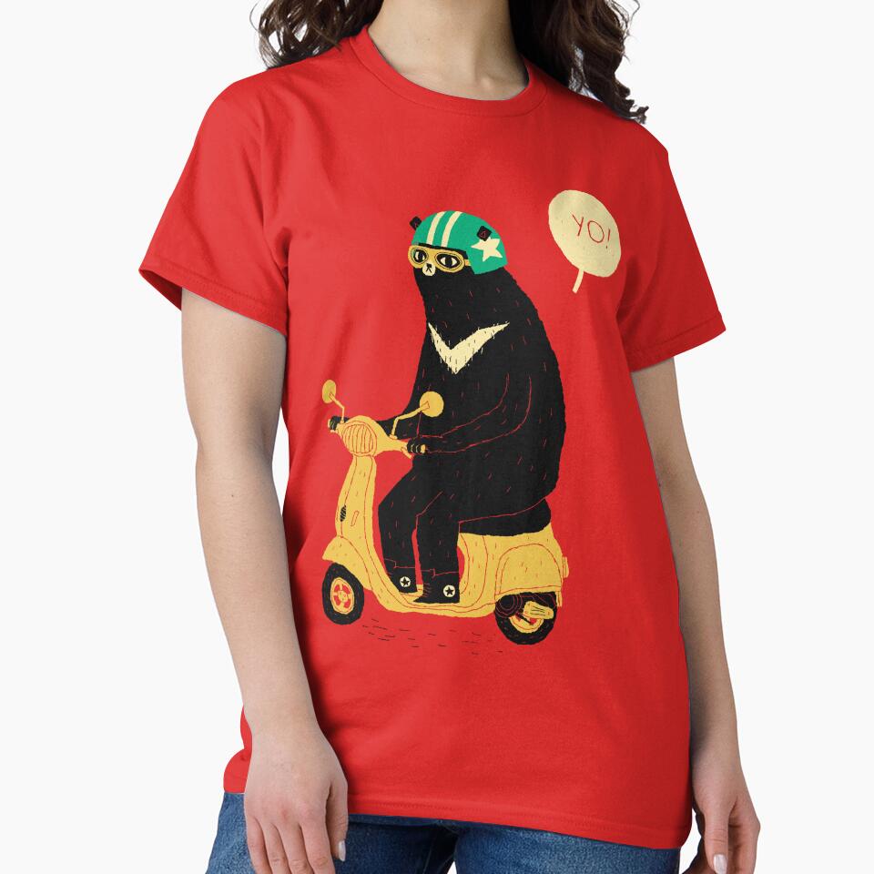 scooter bear by louros