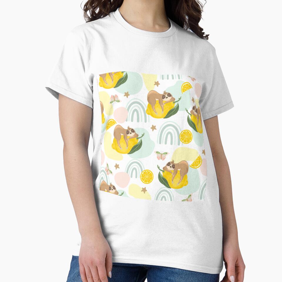 Sloth On Lime With Lime Slices by CatheriLove