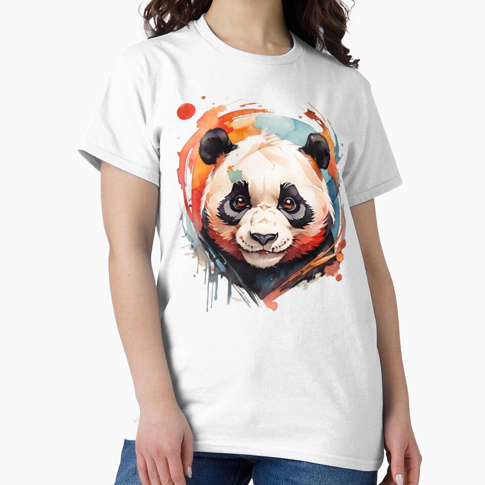 Colorful Panda Drawing by PolygonPinnacle