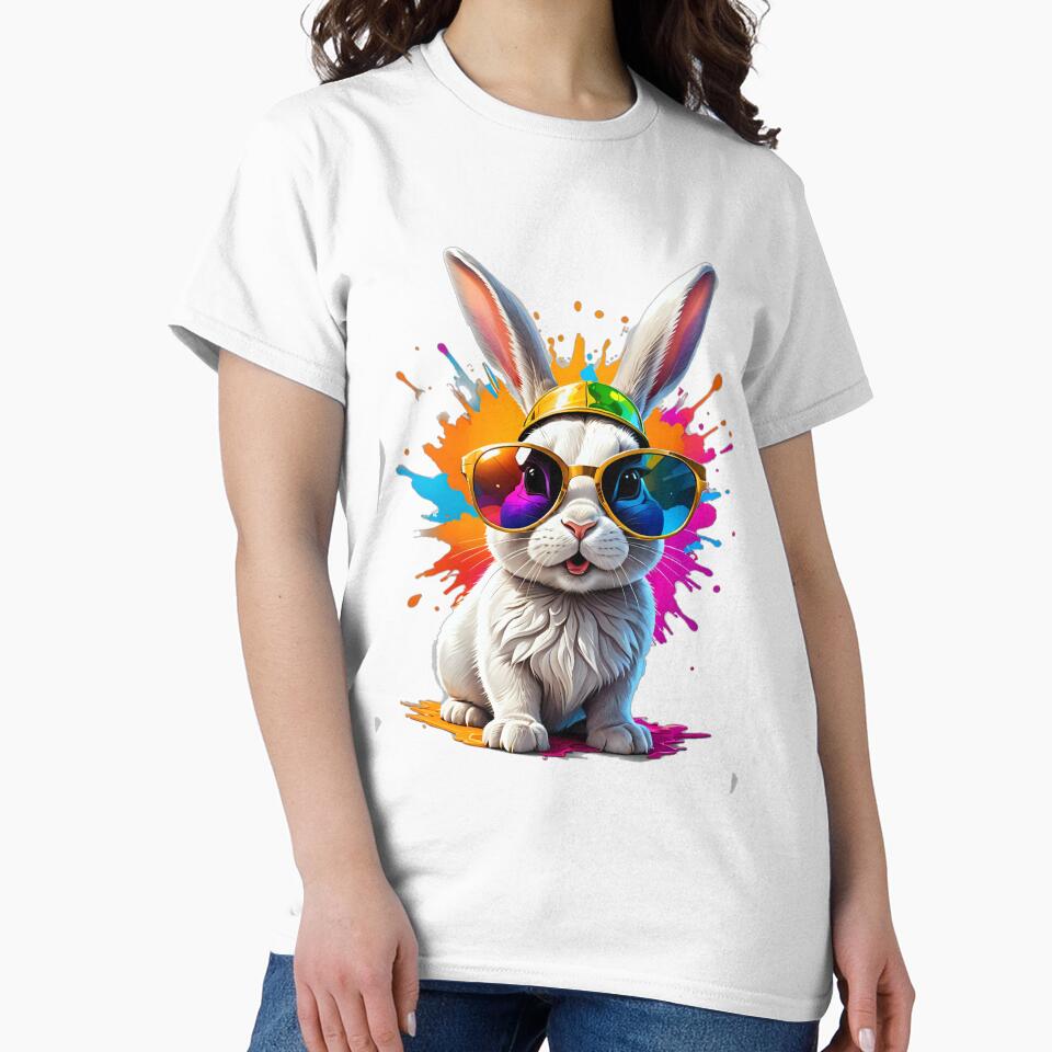 Rabbit, design, golden cap, glasses by Dan9010