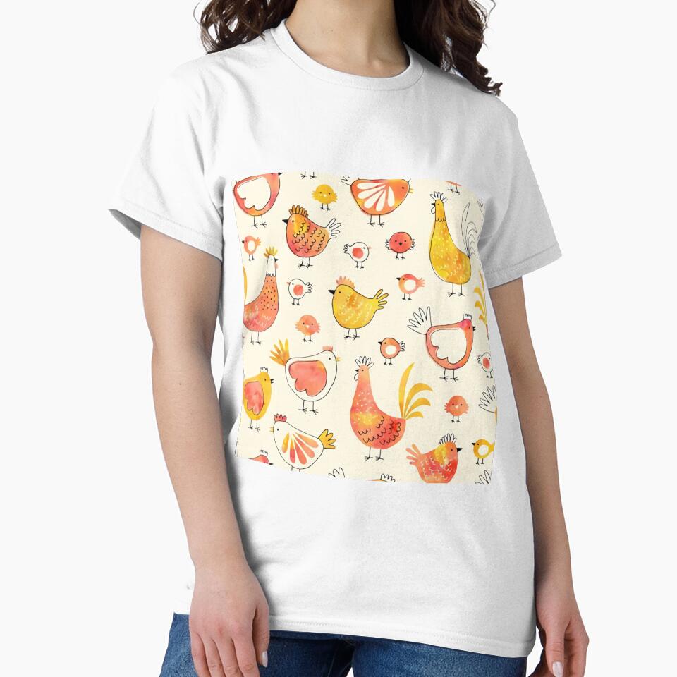 Chicken in vintage yellow by Mnightsa