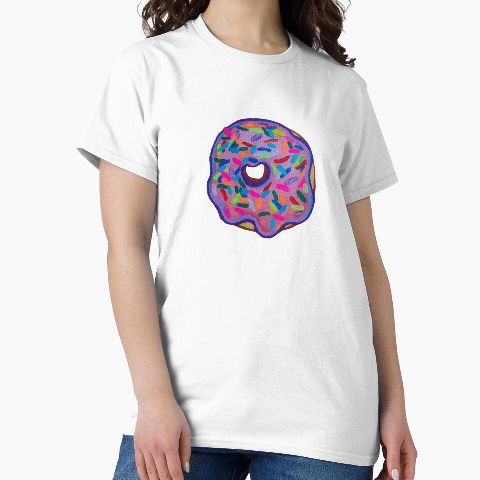 Pink Sprinkle Donut - Acrylic Paint by sweetlemon134