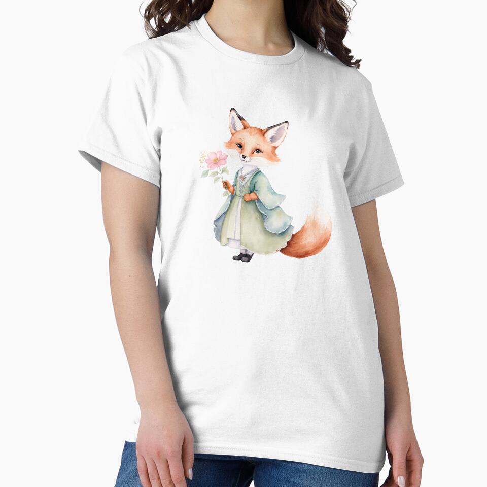 Watercolor Fox Magic by Victoria Riabov