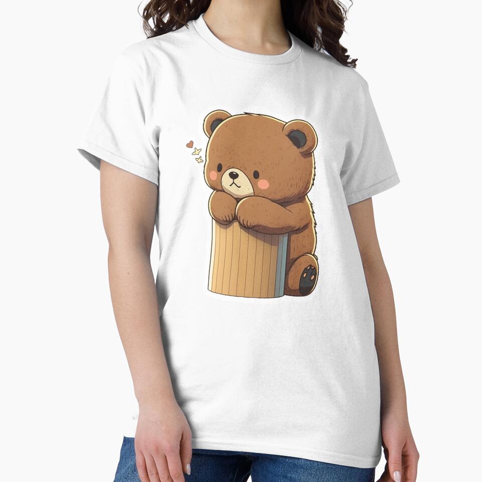 Cute chibi bear, baby bear by MarcGugDesigns