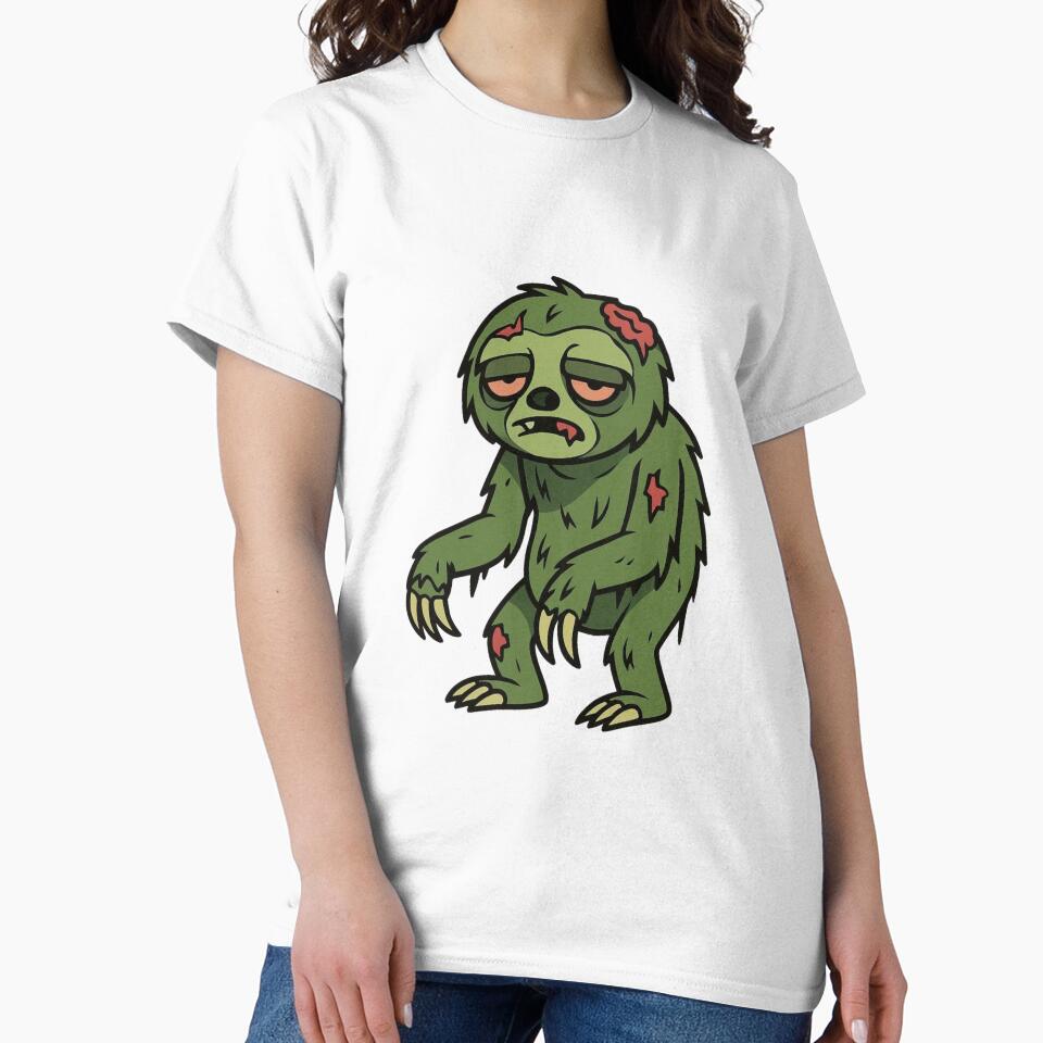 Zombie Sloth with Tattered Fur – Creepy Halloween Creature by Confuzz1ed