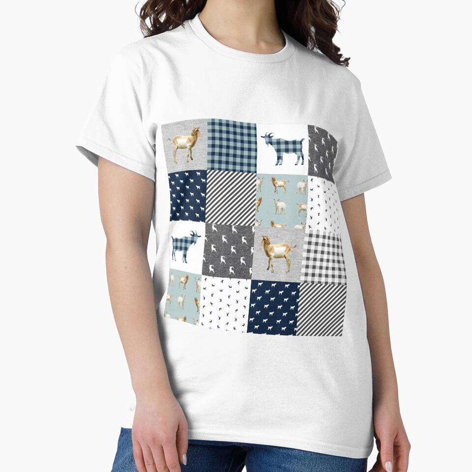 Goat Animal Plaid by LarinaBeauty