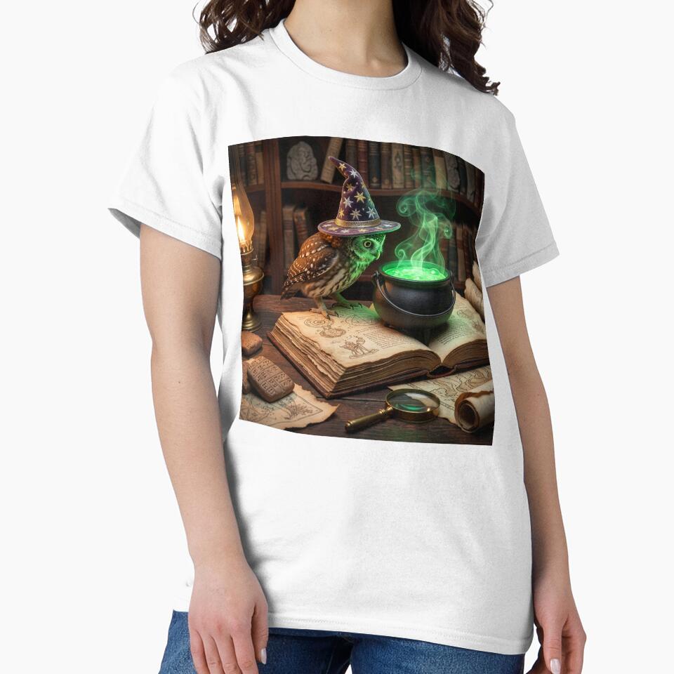 Tamaulipas Pygmy Owl Sorcerer Concocts Magical Potion by Tridentulus