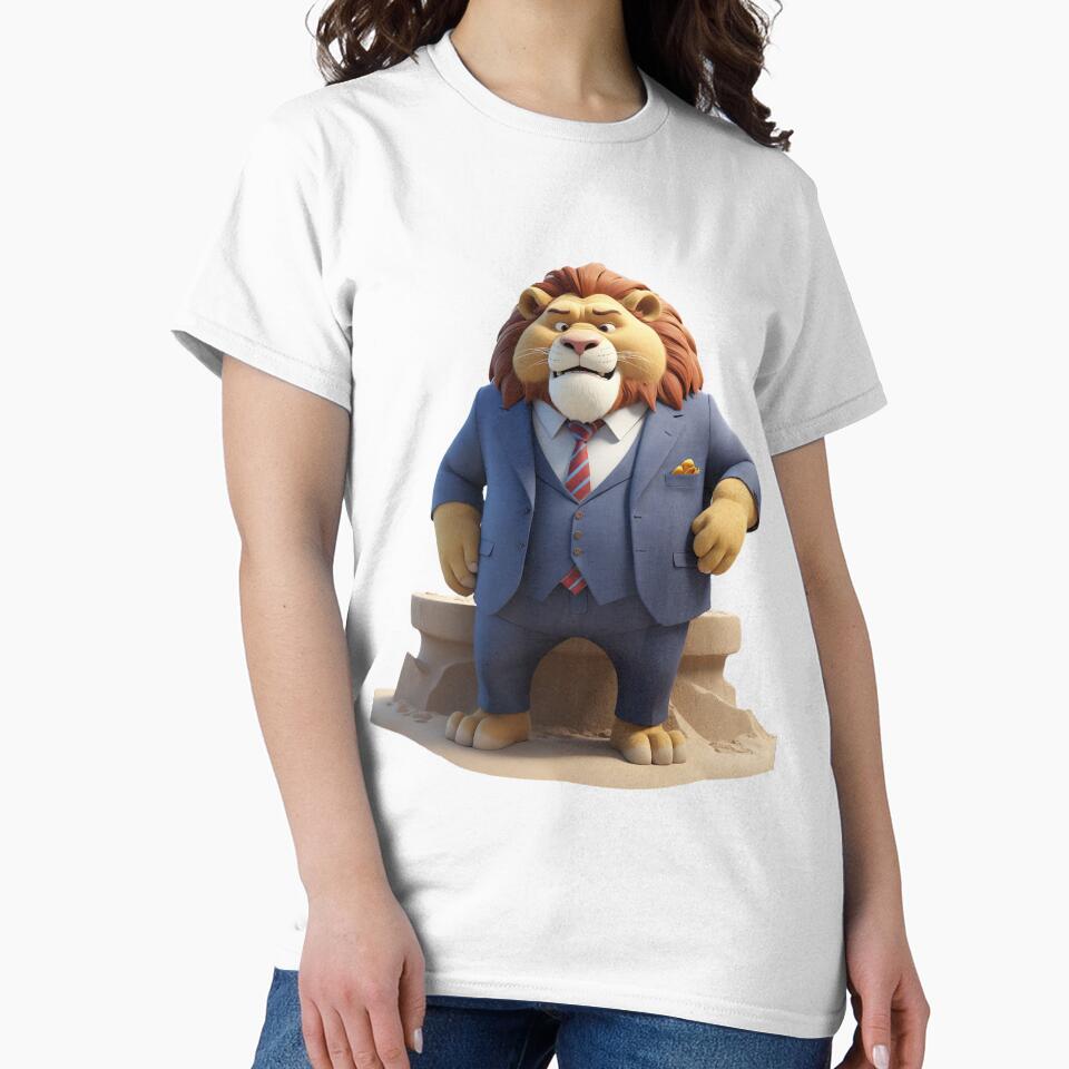3d Lion Wearing a Suit to the Beach by CuteopiaGallery