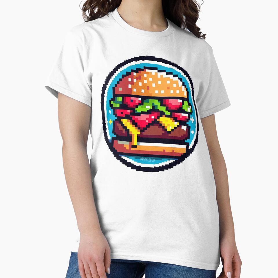 Pixel Burger Art by PickledjoArt