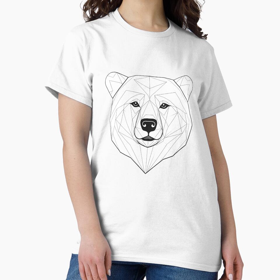 Minimalist Bear Line Art – Modern Symmetrical Wildlife Illustration - 7 by RELAX STATION