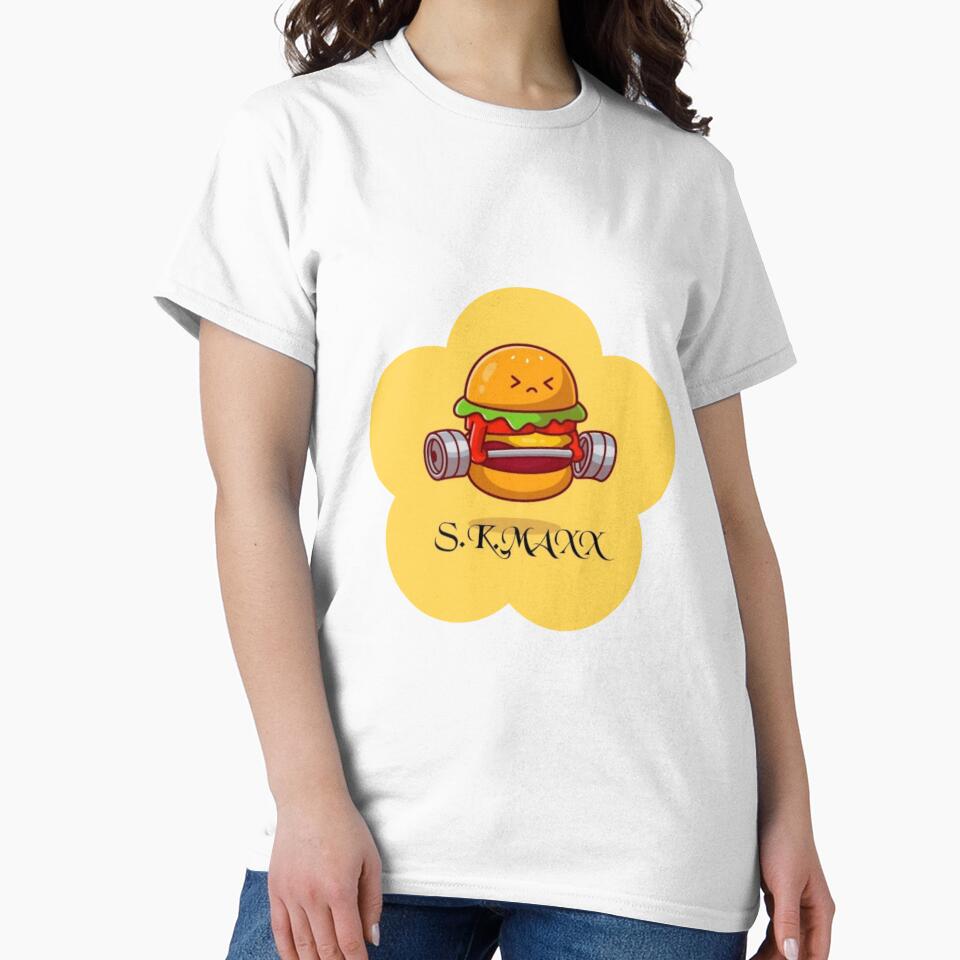 Funny burger lifts weights by SKMAXX