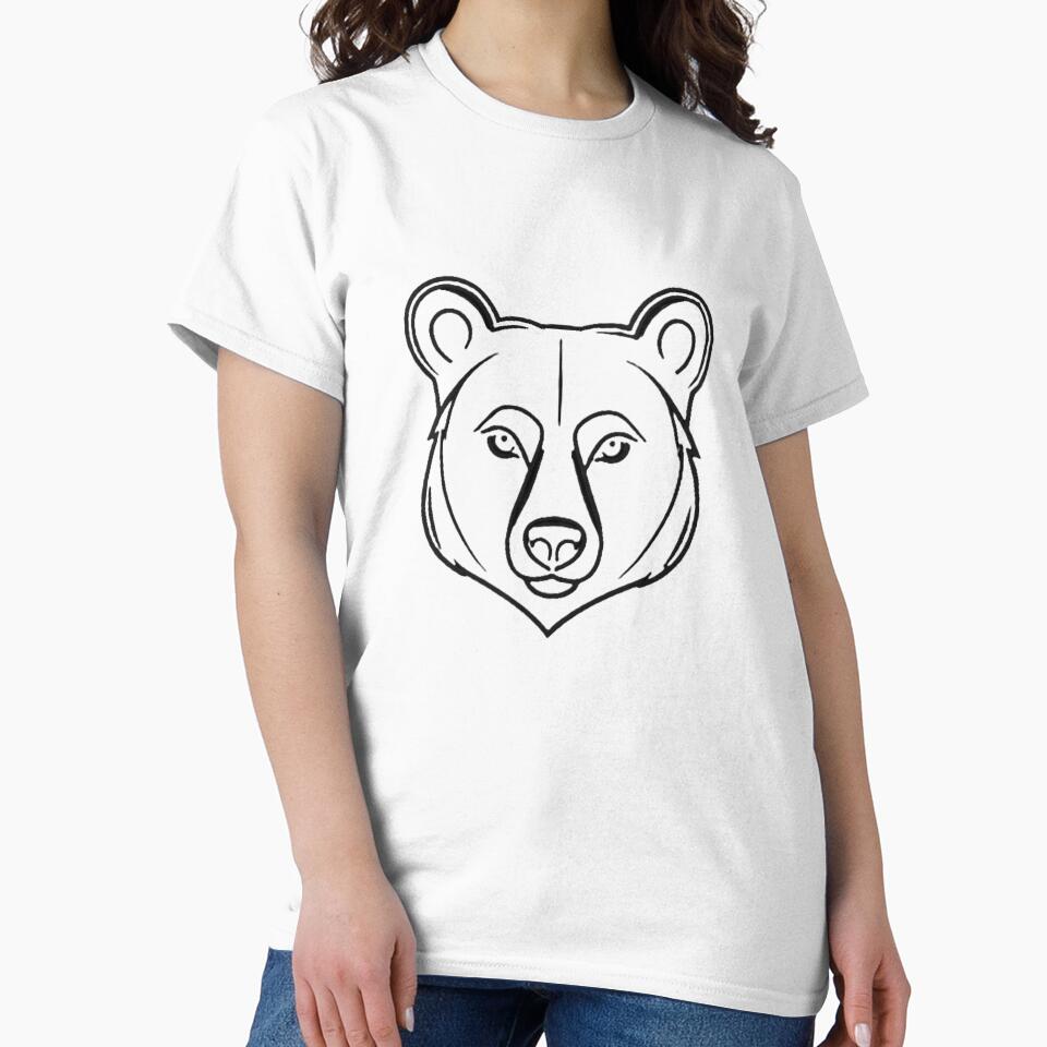 Minimalist Bear Line Art – Modern Symmetrical Wildlife Illustration - 5 by RELAX STATION