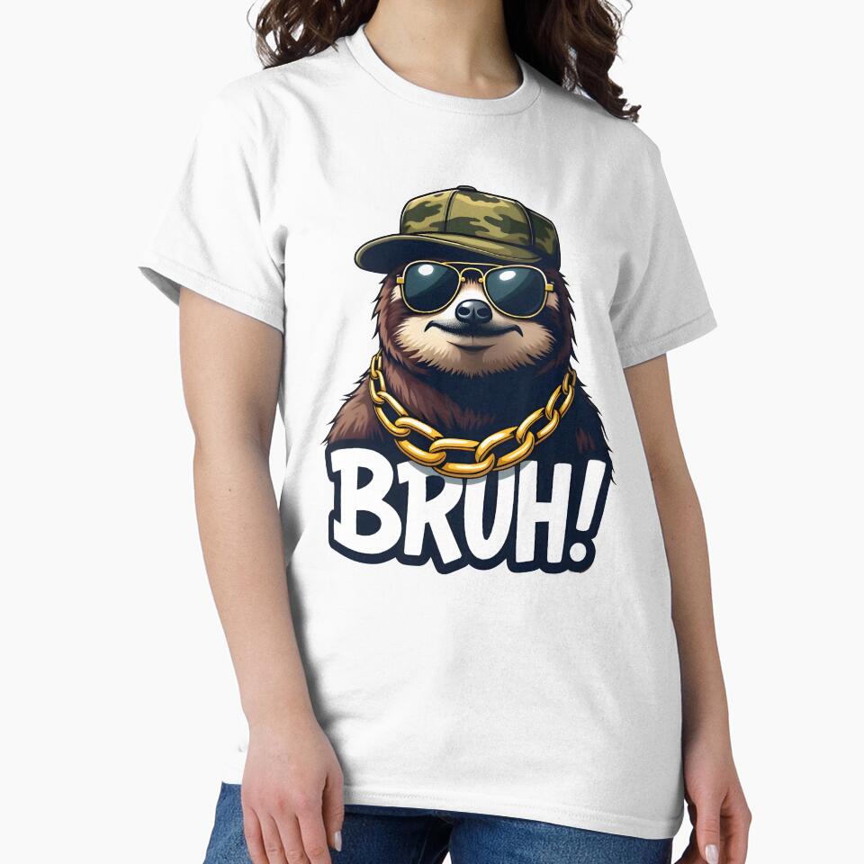 Hip Hop Sloth – Digital Art Illustration with Trendy Style by Casanova7000