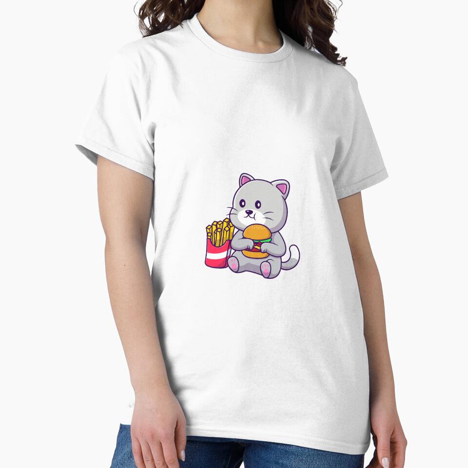 Cat Eating Burger by BDG06