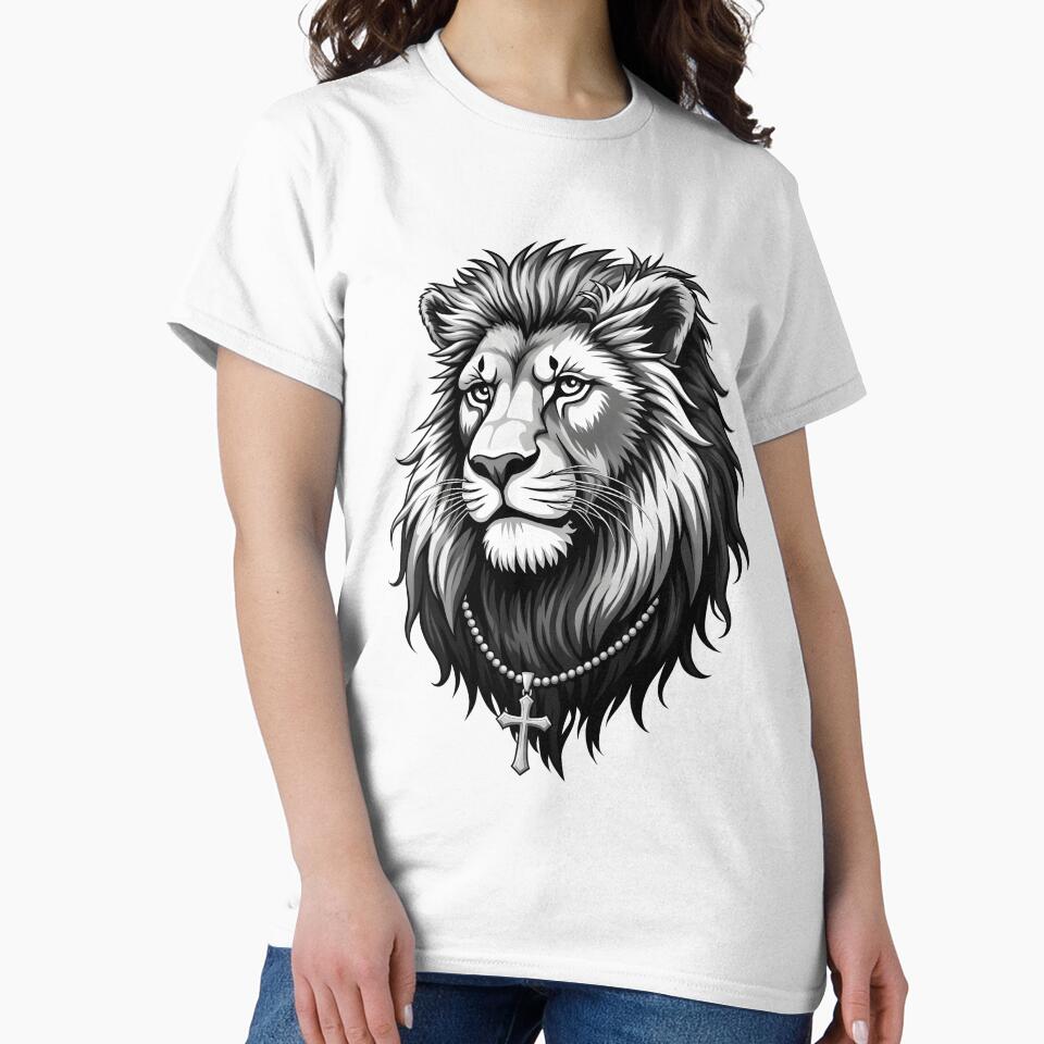 A STREET LION WITH A CROSS by infinitearte