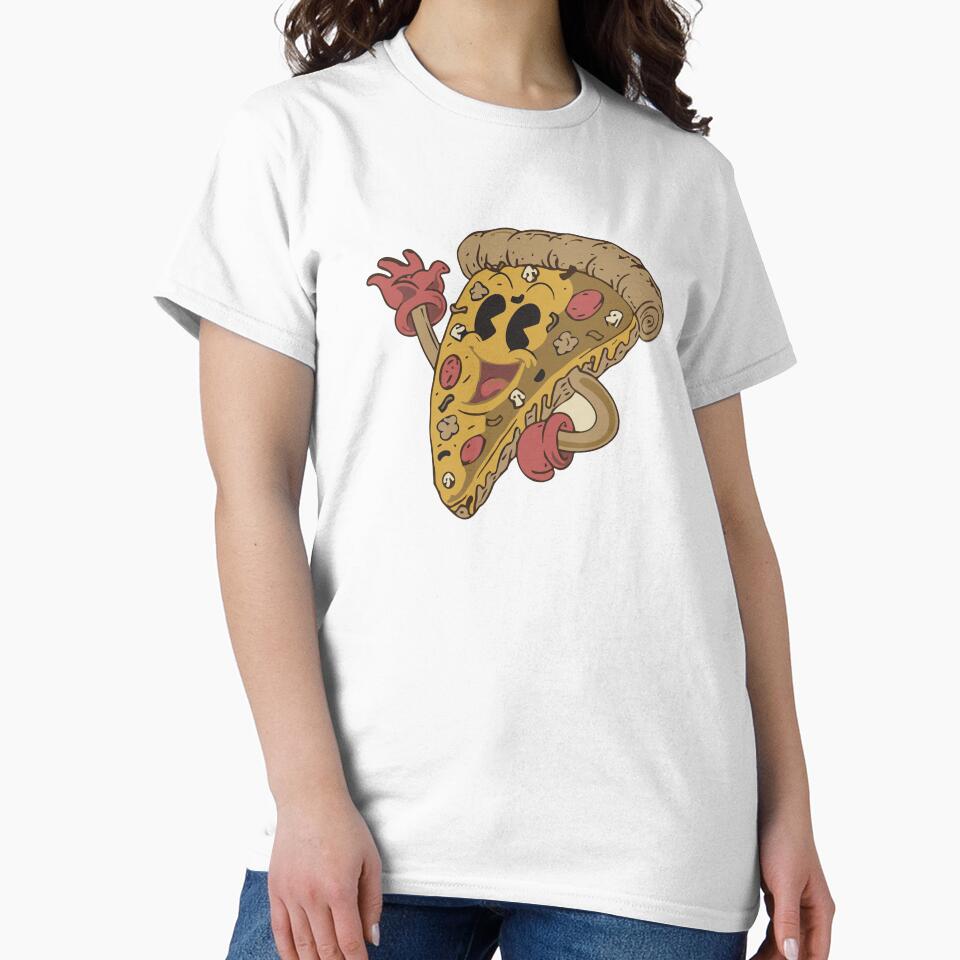 Retro Pizza Slice Mascot by The  Qash