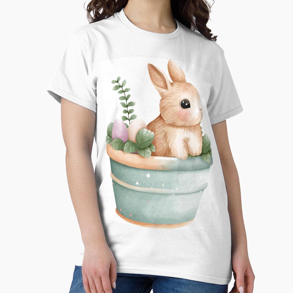Cute Bunny White Rabbit baby and love animal in Easter by HOPELIFE8888