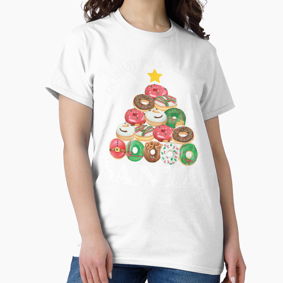 DONUT PASS ME BY SANTA FUNNY CUTE CHRISTMAS TREE by FlutteringWings